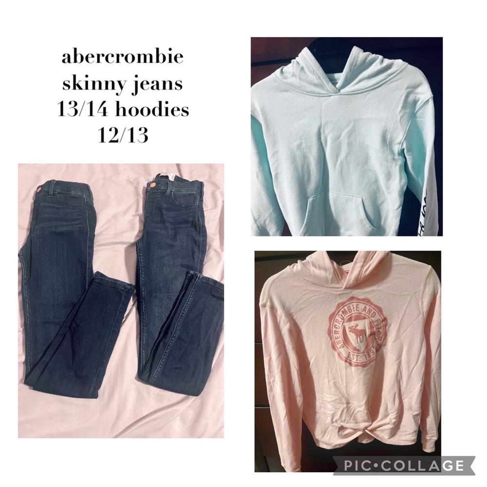 Abercrombie fitch girls bundle 2 sweater and 2 jeans size 12-14 bundle $55